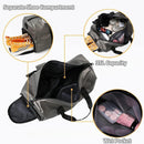 35L Gym Duffel Bag Set With Water Bottle & Microfiber Towel-Grey