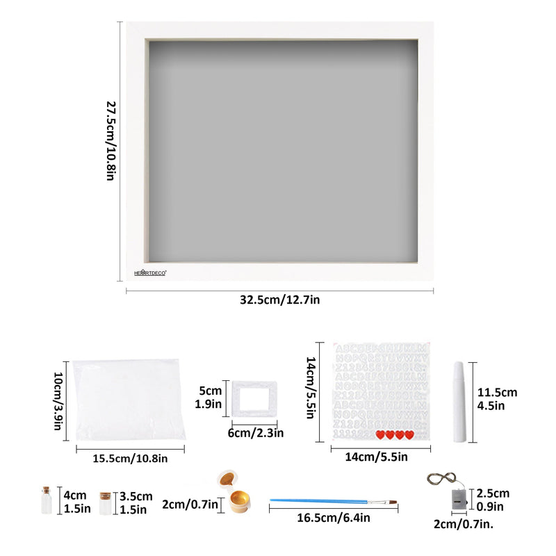 Newborn Baby Keepsake Handprint DIY Kit With Frame