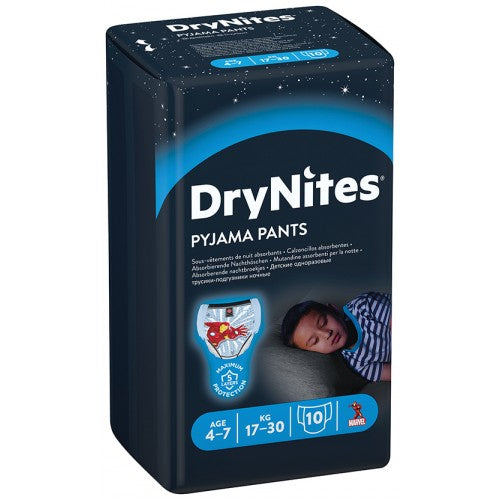 Huggies Drynites Boy Size 4-7 10PCK