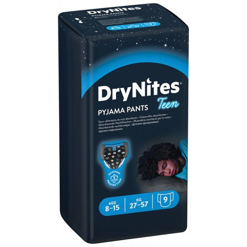 Huggies Drynites Pants Boy Size 8-15 9PCK