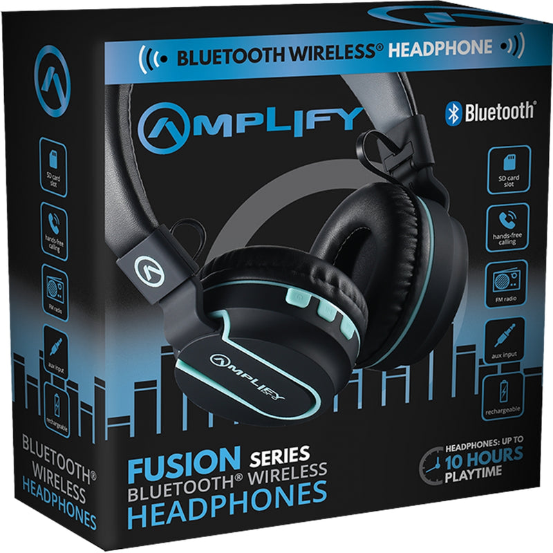 BLUETOOTH HEADPHONES WITH BUILT-IN FM RADIO & MICRO SD CARD SLOT