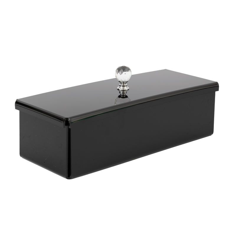 Luxury Acrylic Organiser Box (Black) (200x70x90mm)