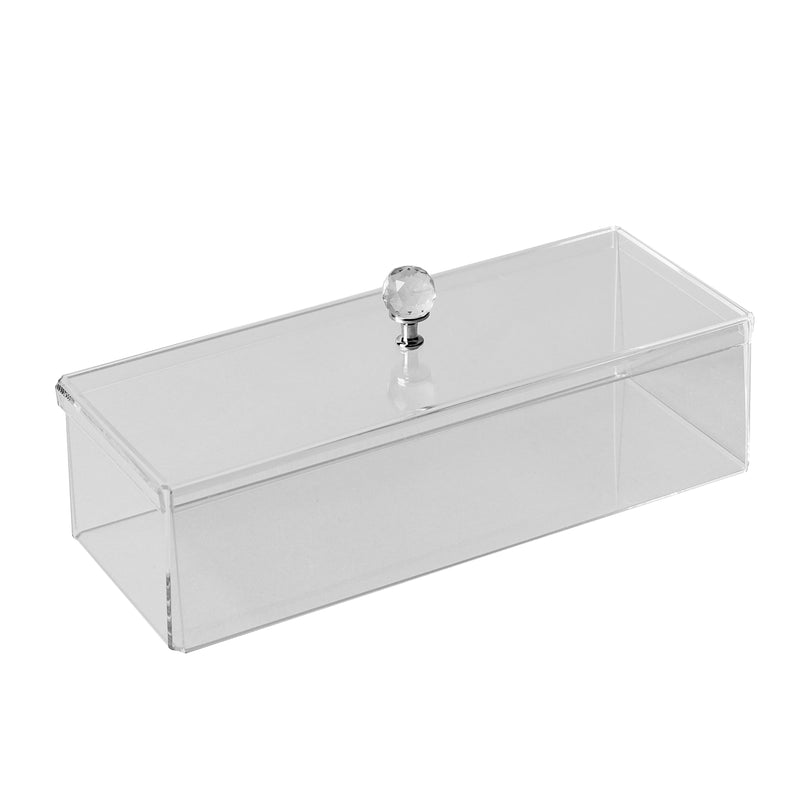 Luxury Acrylic Organiser Box (Clear) (200x70x90mm)