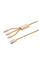 Bounce Cord Series 3 in 1 Charge cable - Gold