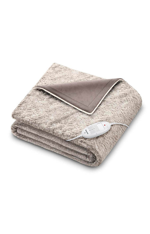 Beurer Cozy Heated Over Blanket - HD 75 Nordic New - Light Grey