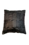 Single Black Leather Cushion Cover