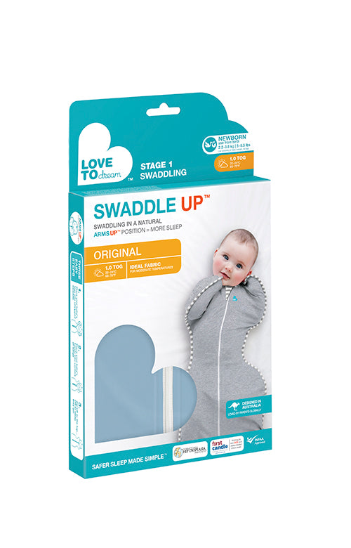 Swaddle Up Original Dusty Blue - Small (3.5-6KG)