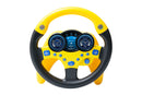 Yellow Sound & Light Toy Steering Wheel - 4aKid
