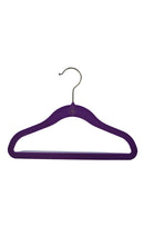 Kids Velvet Ultra Slim Flocked Clothes Hangers - Pack of 10