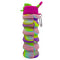 Rainbow Collapsible Water Bottle - Pastel Pink