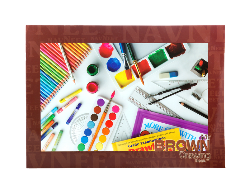 BROWN DRAWING BOOK - 24 PAGE 90GSM (275 x 347mm)