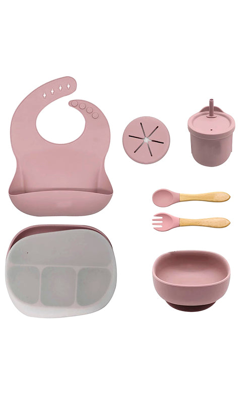 Silicone Feeding Set - Pink