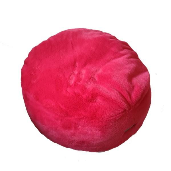 Small Pet Calming Plush Round Fleece Bed - 4aPet