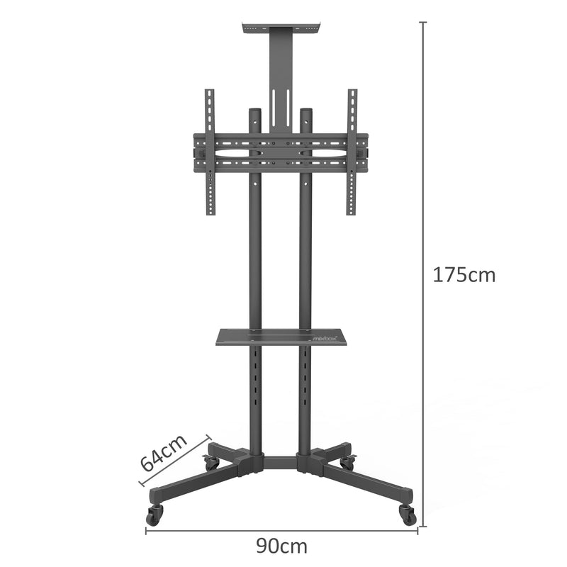 Mobile TV Cart Free Standing TV Stand 42-90 Inch