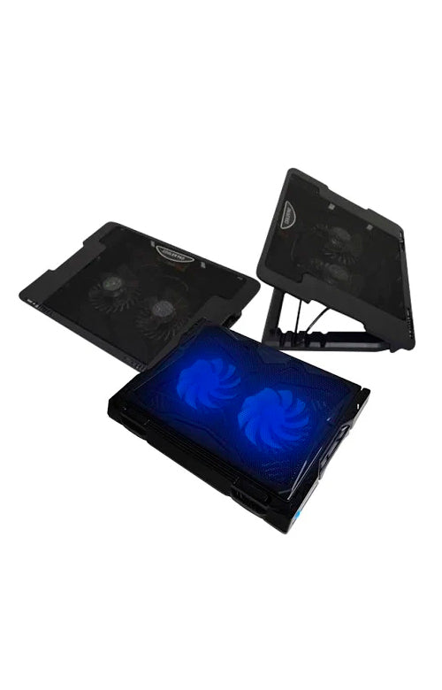 Volkano Glacier series upright notebook cooling stand with dual fans
