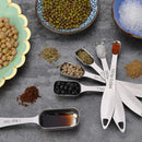 6Pcs Stainless Steel Kitchen Measuring Spoons Set