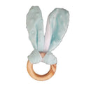 Bunny Ear Natural Wood Baby Teether