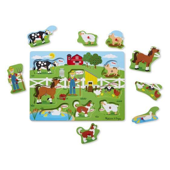 Melissa & Doug Sound Puzzle - Around the Farm (Pre-Order)