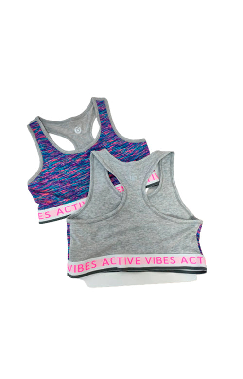 Tina A set of 2 Girls' Sports bras