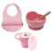 Silicone Baby Feeding Set 4PC - Assorted Colours