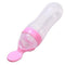 Silicone Baby Nursing Bottle with Spoon - Assorted Colours