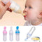 Silicone Baby Nursing Bottle with Spoon - Assorted Colours