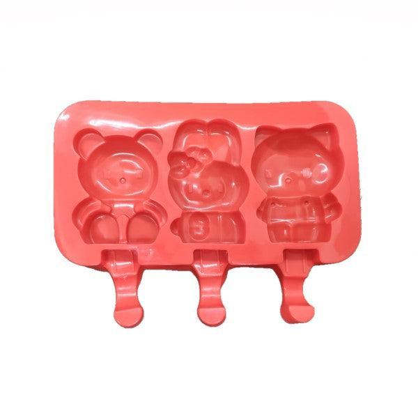 Silicone Bunny, Kitty & Bear Ice-Cream Mould