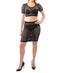 Laser Cut Skirt - Black