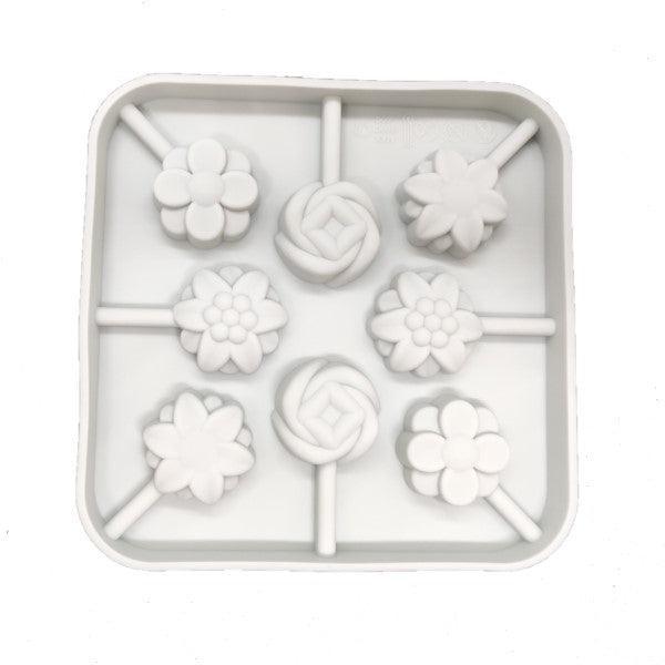 Small Silicone Flowers Lollipop Mould