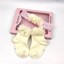 Smitten Flower Baby Socks with Headband Set - Assorted Colours