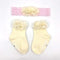 Flower Baby Socks with Headband Set â€“ Salmon Pink