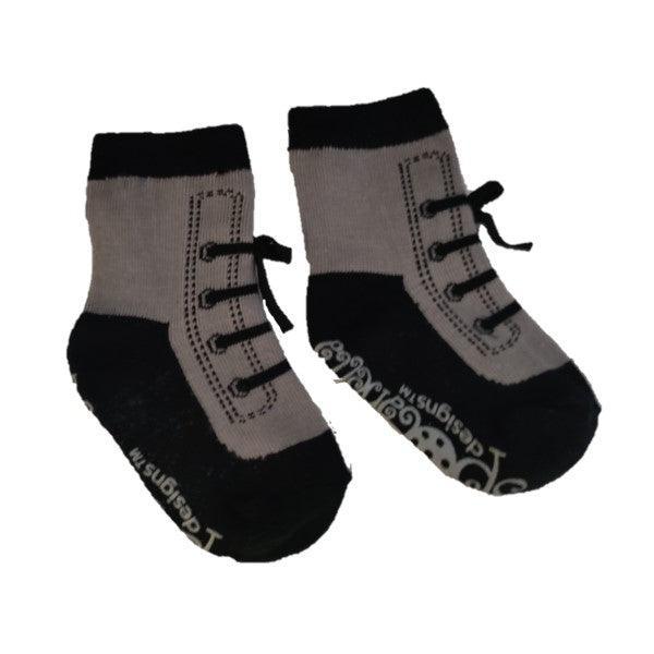 Spotanella Boys Socks 6-12 Months/dark grey boot