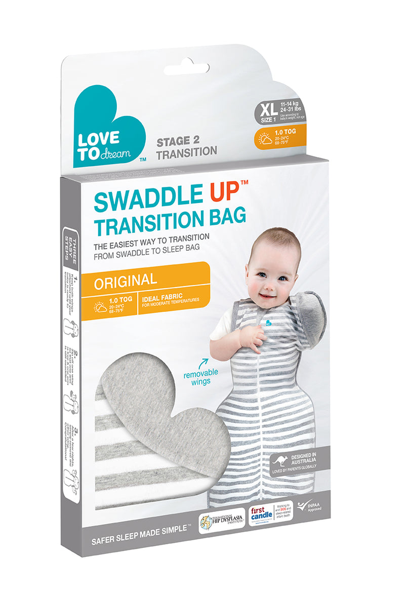 SWADDLE UP TRANSITION BAG ORIGINAL GREY - XL (11-14 KG)