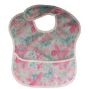 Waterproof Baby Bib with Crumb Catcher - Blue Forest Animals